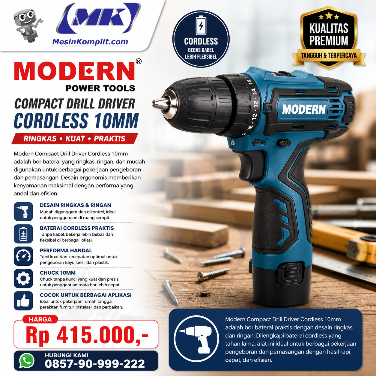 Bor Cordless Drill 1...